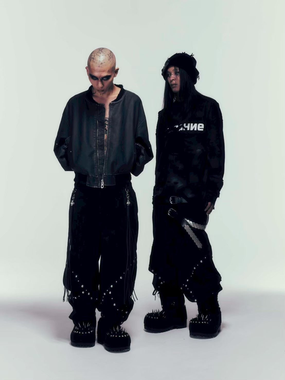 【DIG YOUR OWN GRAVE】TARNISH MA-1 /【ディグユアオウングレイブ】クロップスタッズエムエーワン