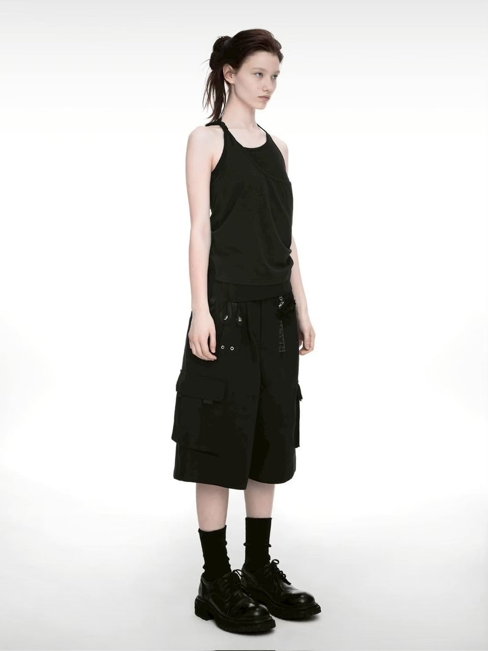 【NACHE】WIDE CARGO HALF PANTS (UNISEX)