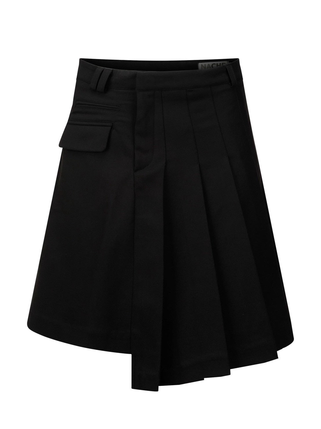 【NACHE】MAGNETIC PLEATED MIDI SKIRT