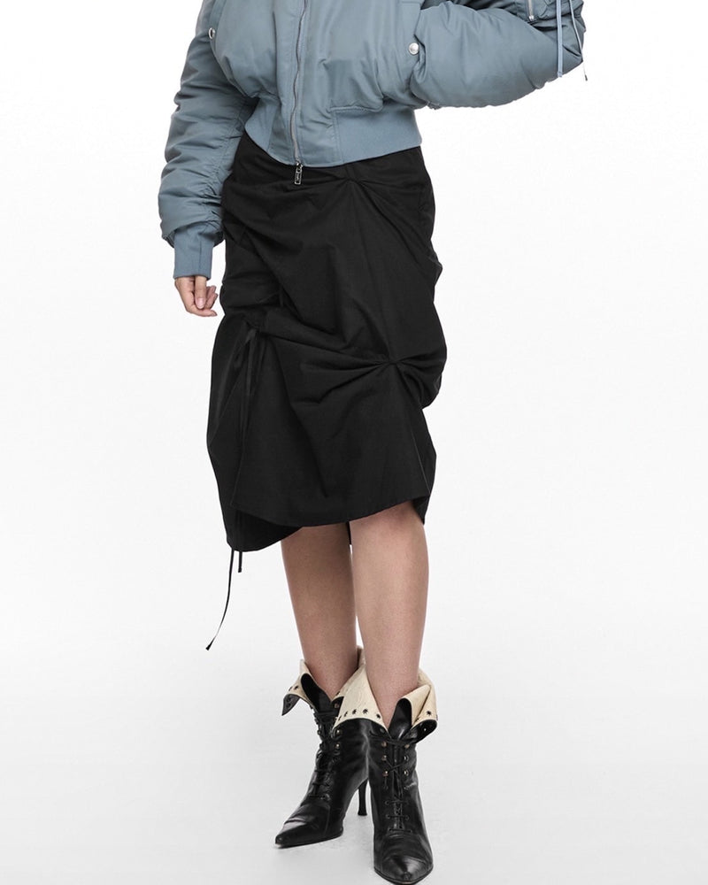 【NACHE】STRAP PULLED SKIRT