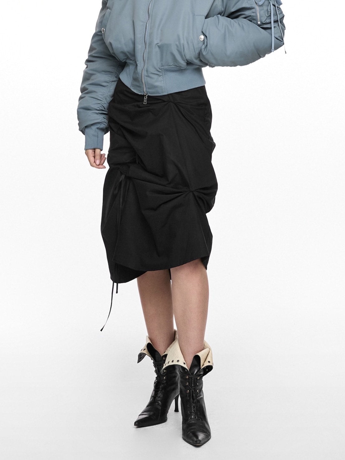 【NACHE】STRAP PULLED SKIRT