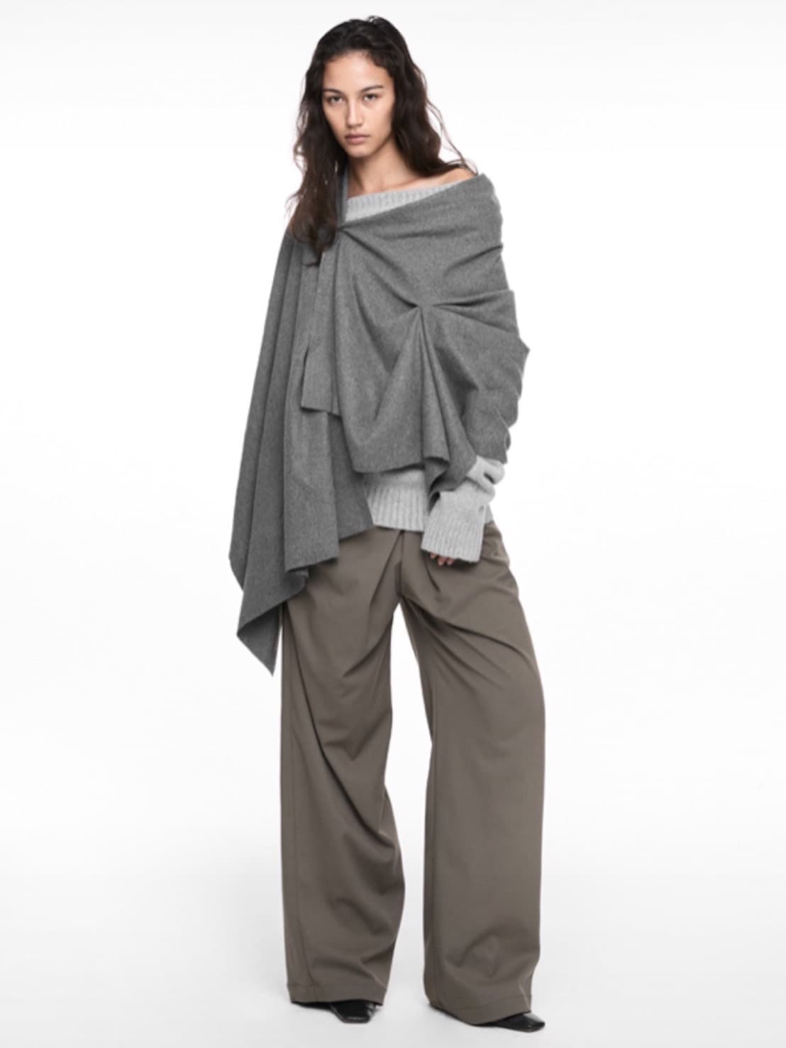 【NACHE】PINCHED SCARF (UNISEX)