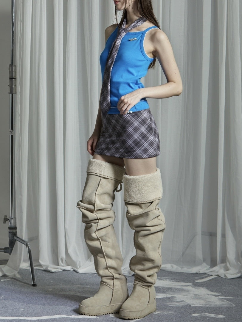 【GATELESS】CHECK NECK TIE / 【ゲートレス】チェックネクタイ