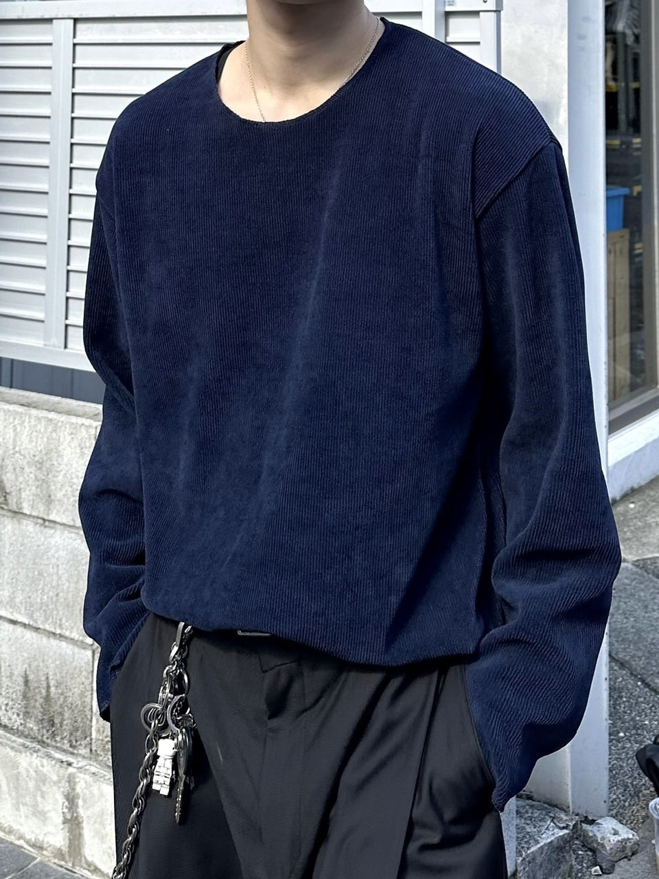 大阪店WEB限定受注制【Chikashitsu +】simple deck crew neck knit / 【チカシツプラス】シンプルデッキクルーネックニット (3color)