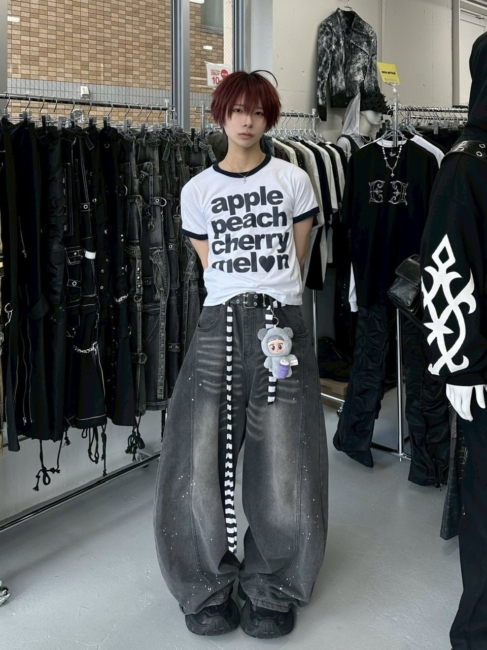 受注制【LUV CODE】fruit linger tee (2color)