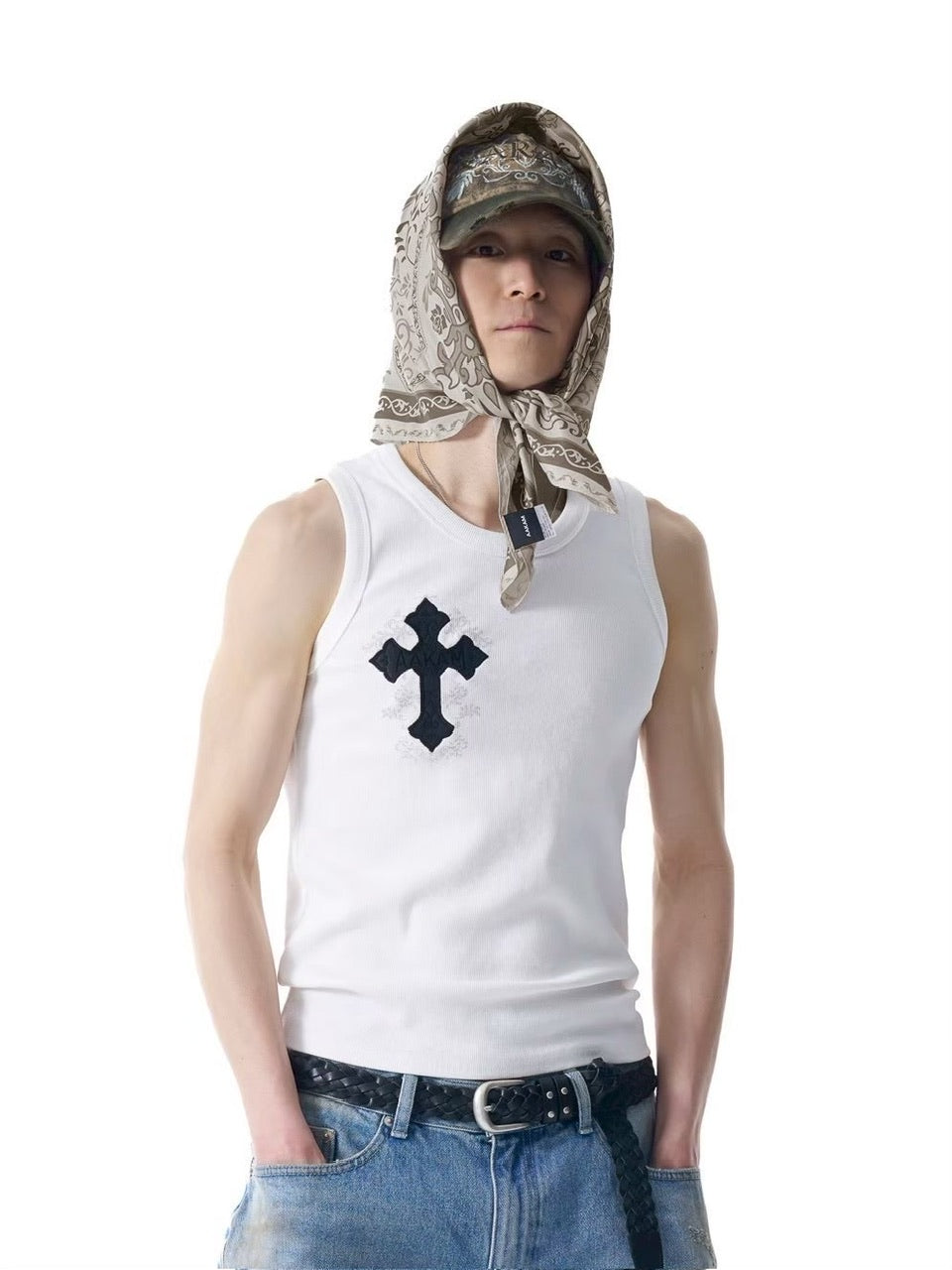 【AAKAM】VTG Washed Damage Ball Cap