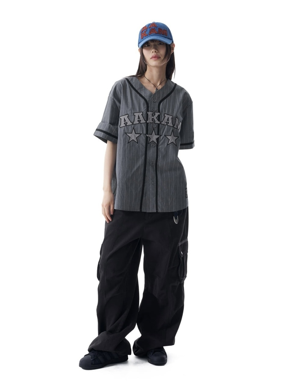 【AAKAM】Cotton Baseball Jersey