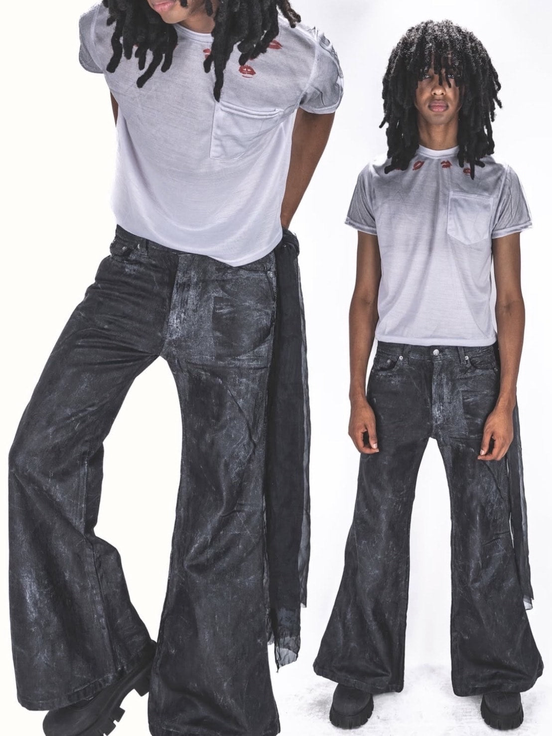 【haveyoudiedbefore?】Beloved Messenger T-shits / 【ハブユーダイドビフォー】リッププリントポケット半袖Tシャツ