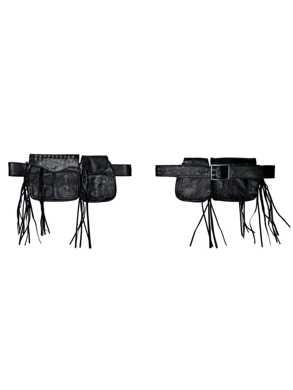 【haveyoudiedbefore?】Sacra Cintola Leather Belt / 【ハブユーダイドビフォー】アイレットポケットバッグベルト