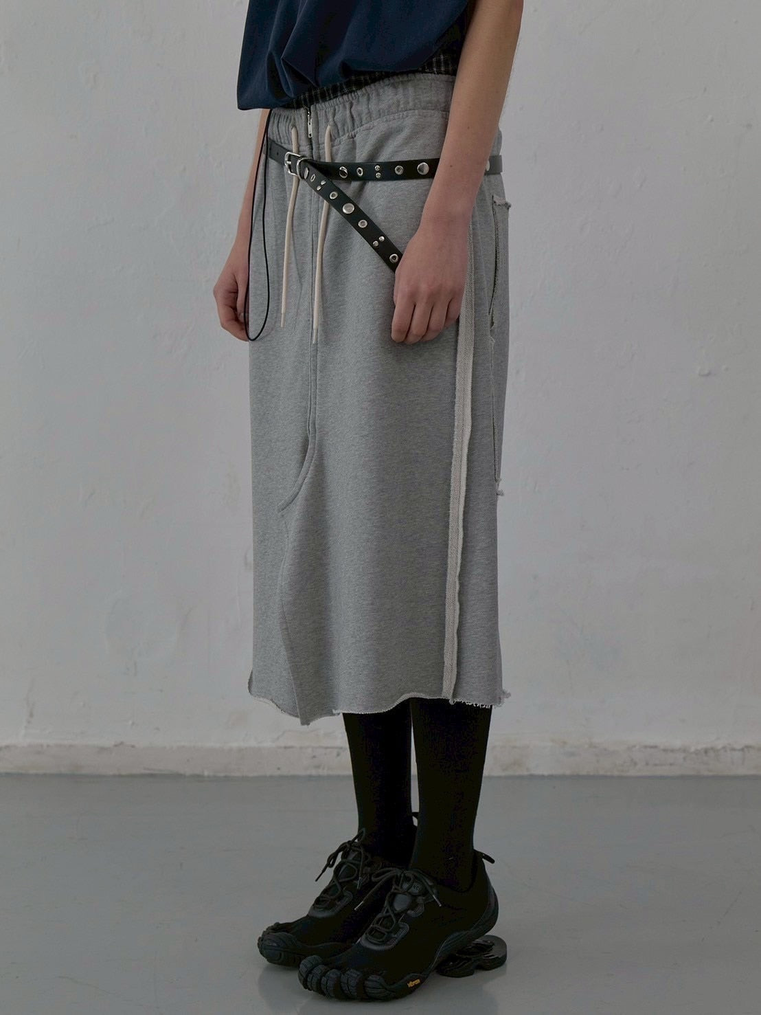 【LCDC】RAW CUT DETAIL JERSEY SKIRT / 【エルシーディーシー・ティーエム】ローカットディティールスウェットスカート