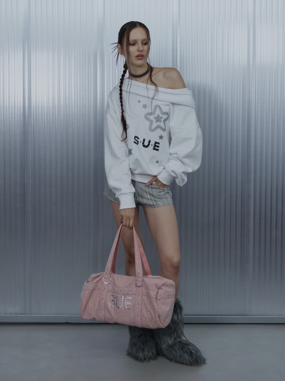 【SETUP‐EXE】LEO STUDDED DUFFEL BAG / 【セットアップエグゼ】レオスタッヅダッフルバッグ