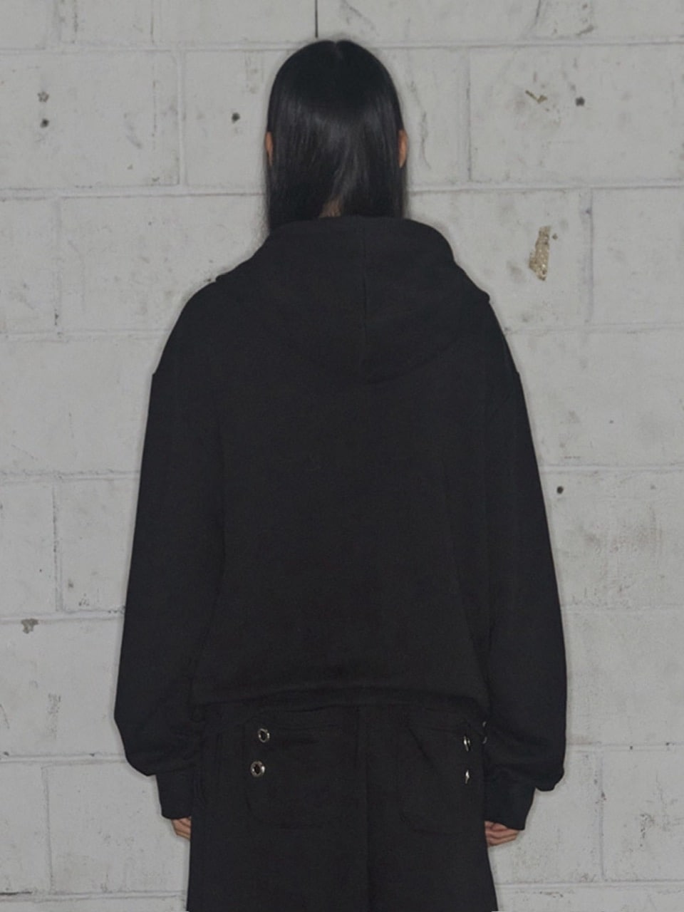 【FANCY CLUB】ATTENTION EYELET HOODED ZIP-UP / 【ファンシークラブ】アテンションアイレットジップアップパーカー