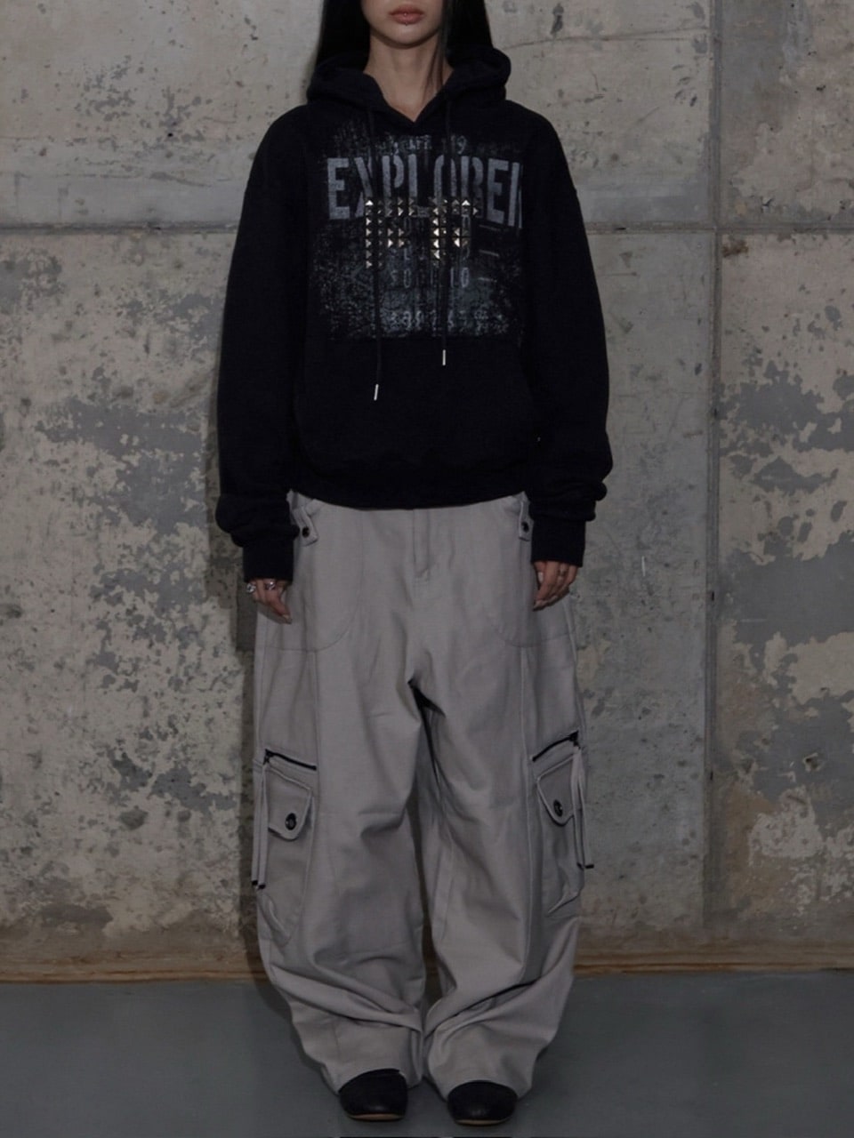 【FANCY CLUB】FF STUD HOODIE / 【ファンシークラブ】ＦＦスタッヅパーカー