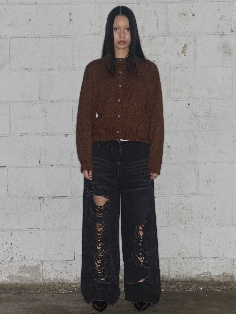 【FANCY CLUB】WASHED DAMAGE DENIM PANTS / 【ファンシークラブ】ウォッシュダメージデニムパンツ