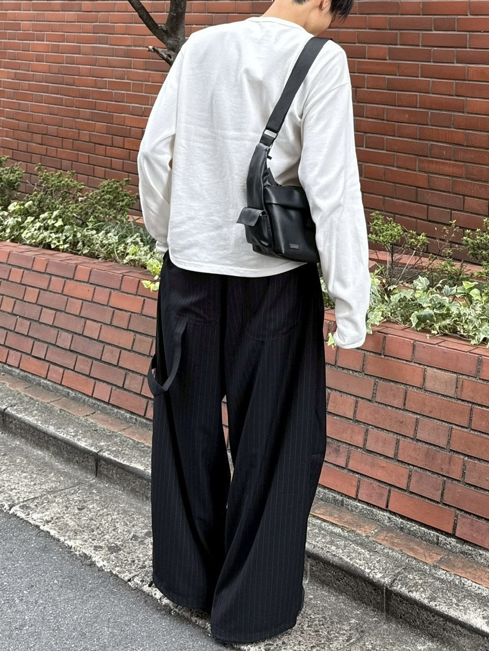 受注制【Chikashitsu +】double button henry neck long sleeve tee / 【チカシツプラス】ダブルボタンヘンリーネック長袖Tシャツ (4color)