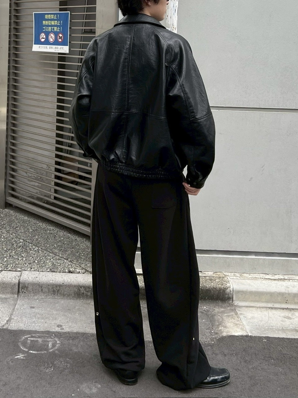 受注制【Chikashitsu +】bomber synthetic material jacket / 【チカシツプラス】ボンバーシンセティックマテリアルジャケット (2color)