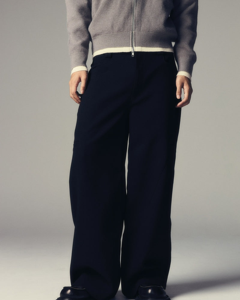 【CS】utility drape wide trousers / 【シーエス】ユーティリティードレープワイドトラウザーズ