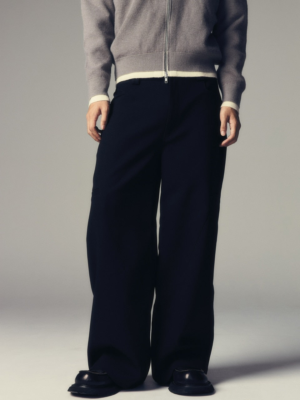 【CS】utility drape wide trousers / 【シーエス】ユーティリティードレープワイドトラウザーズ