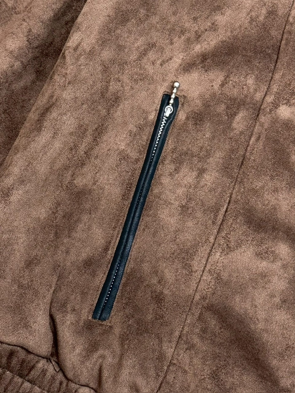 【Chikashitsu +】suede contrast collar jacket / 【チカシツプラス】スエードコントラストカラージャケット (2color)