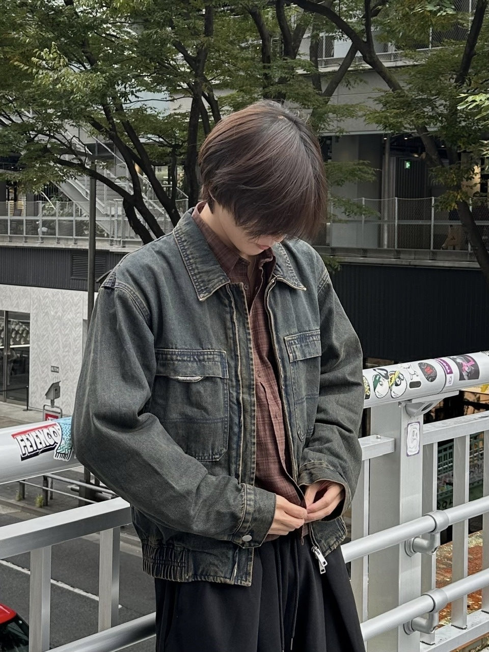 大阪店WEB限定受注制【Chikashitsu +】classic wash work denim jacket / 【チカシツプラス】クラシックウォッシュワークデニムジャケット