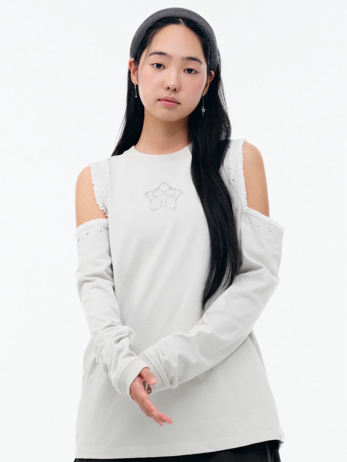 【TUOMIO】CUT-OUT LACE LONG SLEEVES / 【トゥオミオ】カットアウトレースロングスリーブ