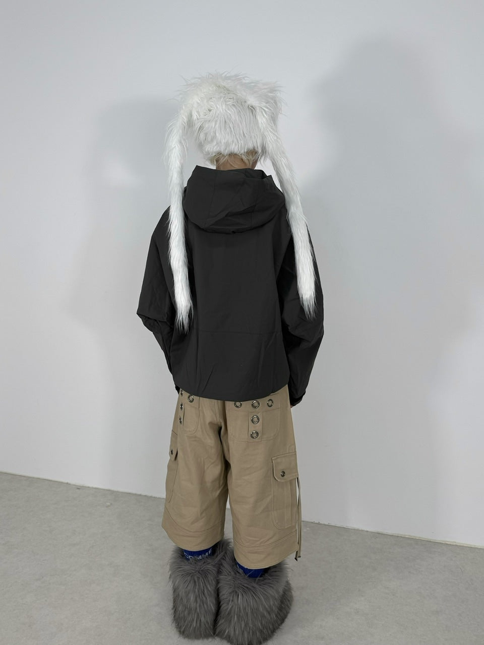 【Nerd out XU】nylon hood jacket / 【ナードアウトエックスユー】ナイロンフードジャケット (3color)