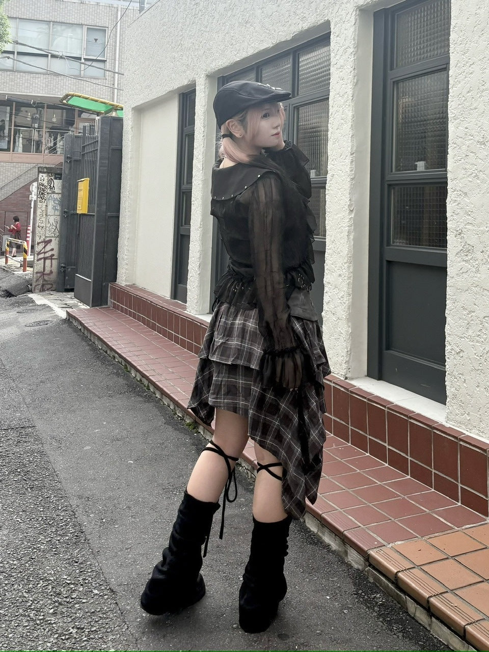 【Never mind the XU】layered one-piece / 【ネバーマインドザエックスユー】レイヤードワンピース