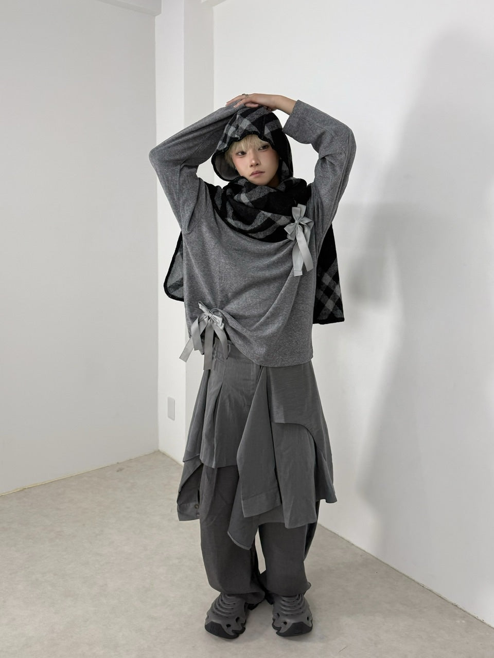 国際配送【Nerd out XU】knit hood muffler (2color) – PRESSING WEB SHOP