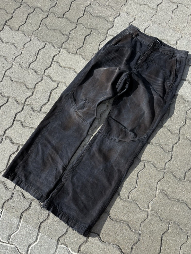 【BEBOF】Washing Semi-Wide Denim Pants / 【ビーボフ】ウォッシングセミワイドデニムパンツ