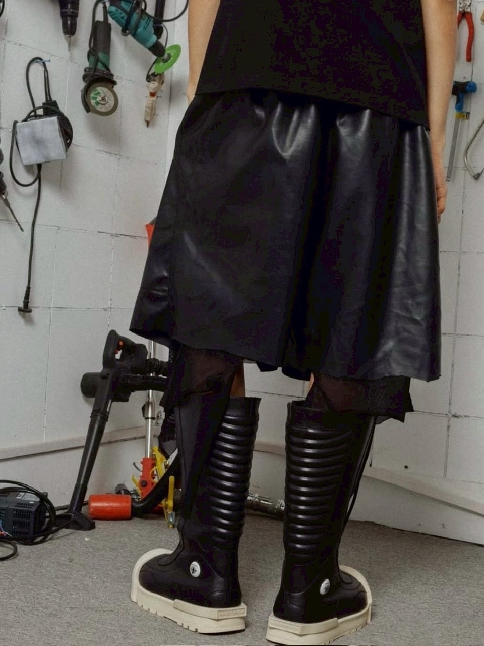 【F.V.V.O】R/F 1.0 IRONCLAD BEETLEPU BOOTS - HIGH TOP / 【フリーワールドオーダー(エフヴィーヴィーオー)】スニーカーライクロングブーツ