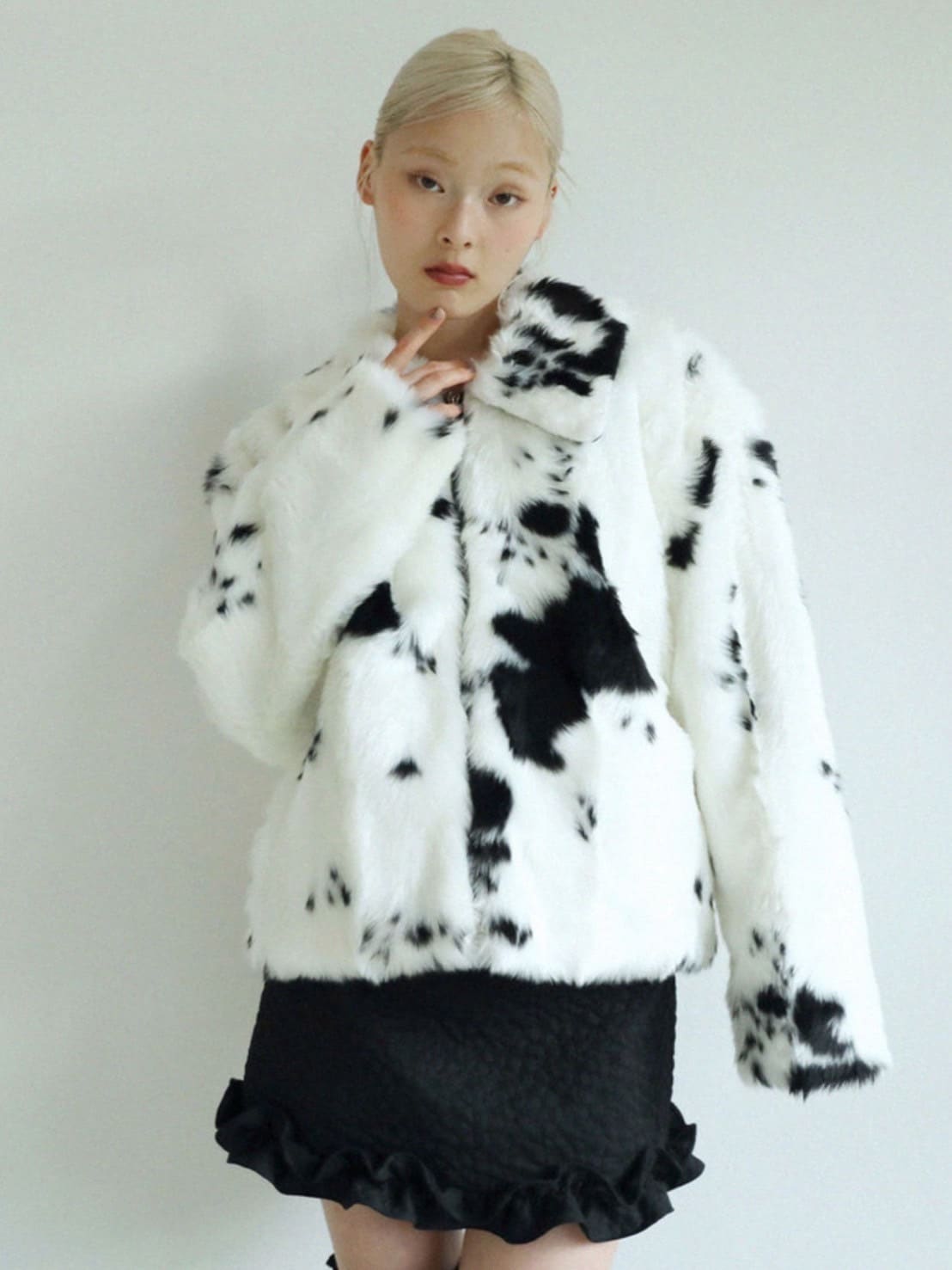 12/21 20:00 再販【Uglyshadow】MILK COW FUR JACKET / 【アグリーシャドウ】ミルクカウファージャケット