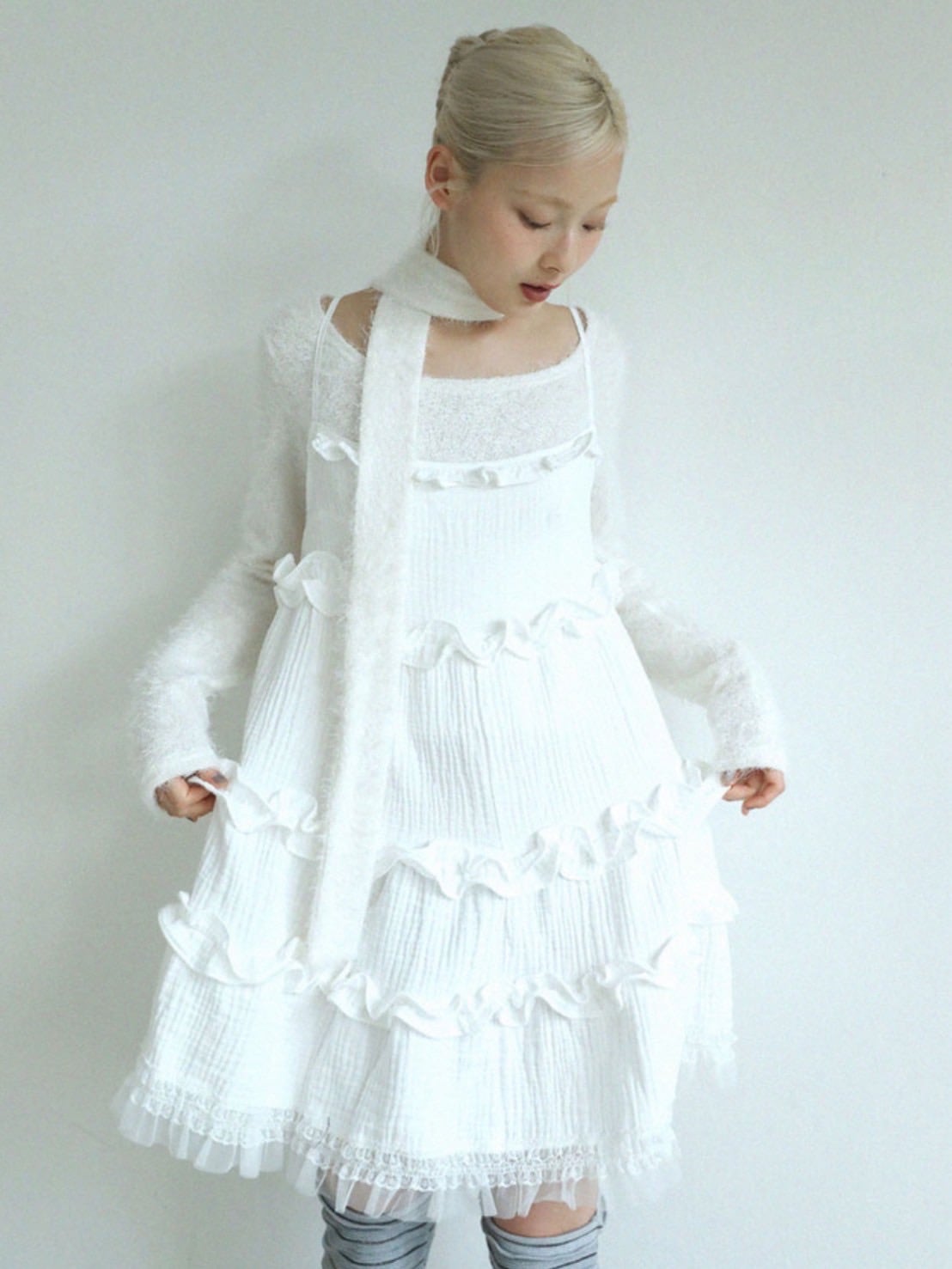 12/21 20:00 再販【Uglyshadow】SCARF ROUND T-SHIRT