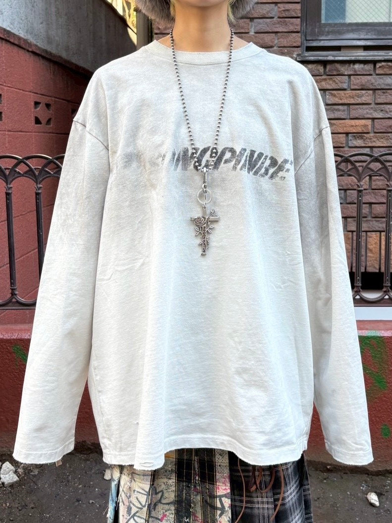 Never mind the XU】washed long sleeve / 【ネバーマインドザエックス