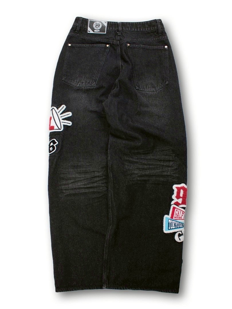 【GALFY】ワッペンだらけデニム