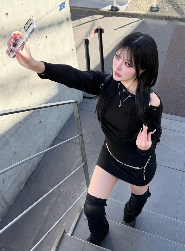 受注制【nmtc +】eyelet onepiece / 【エヌエムティーシープラス】アイレットワンピース (2color)