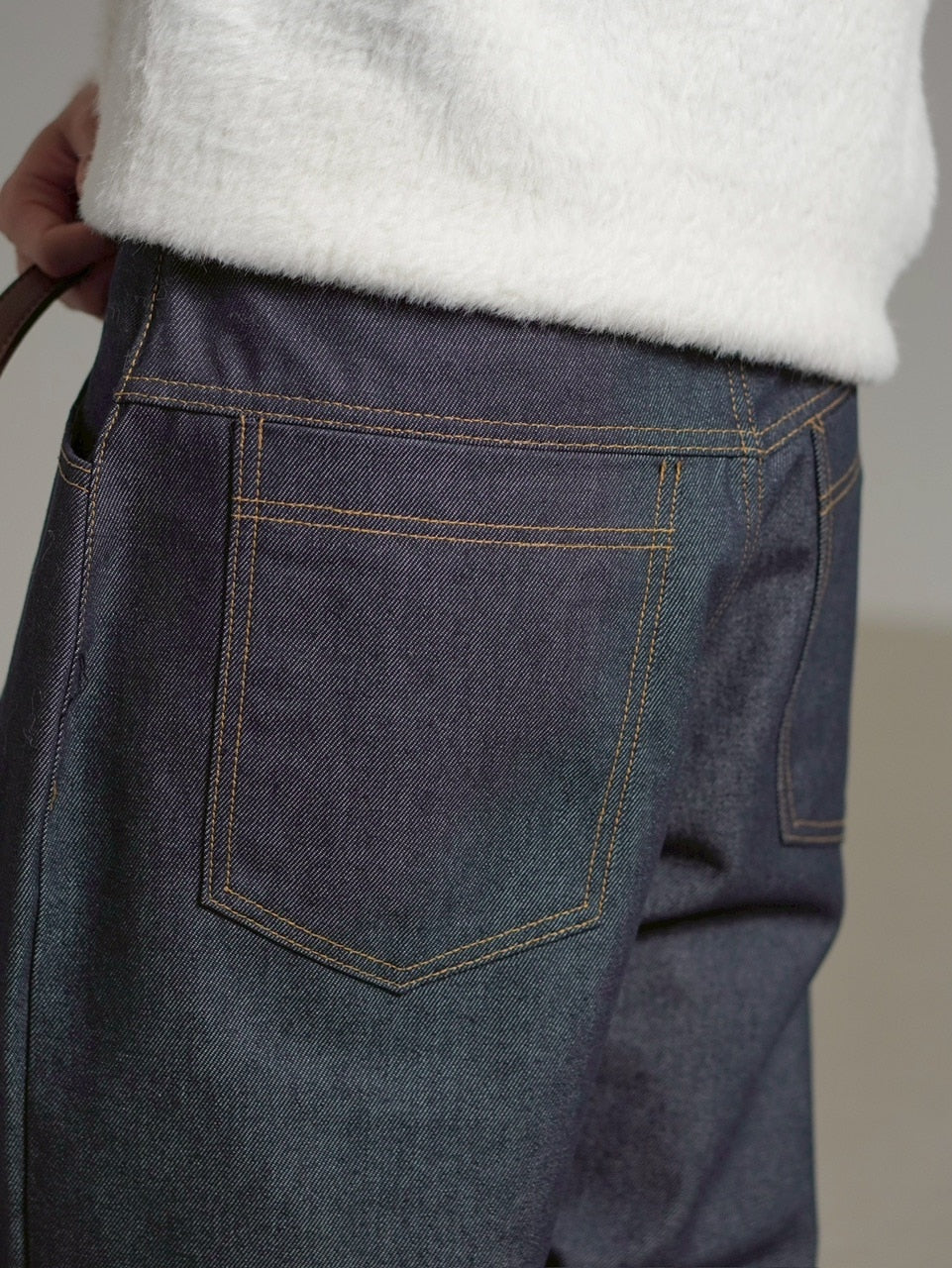 受注制【Chikashitsu +】roll-up balloon denim pants / 【チカシツプラス】ロールアップバルーンデニムパンツ (2color)