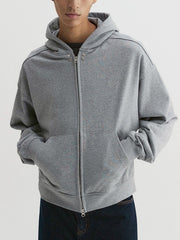 【DNSR】Crop Hoodie Zip-Up