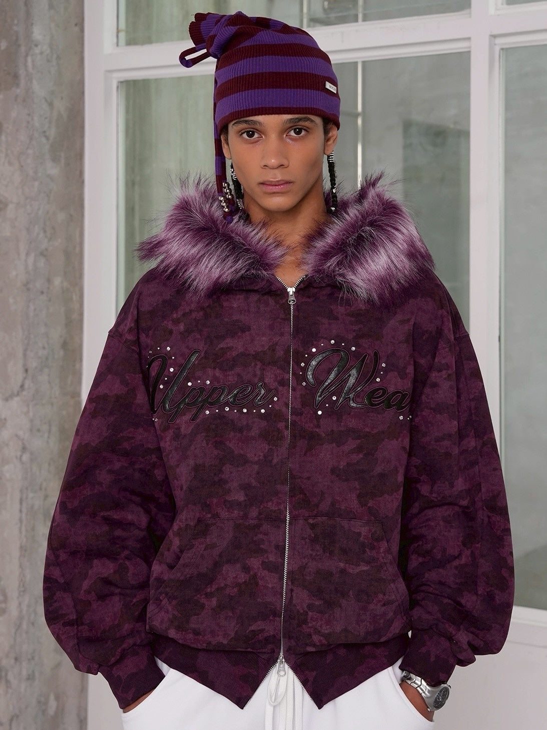 【ESC STUDIO】Upper wear zip-up hoodie