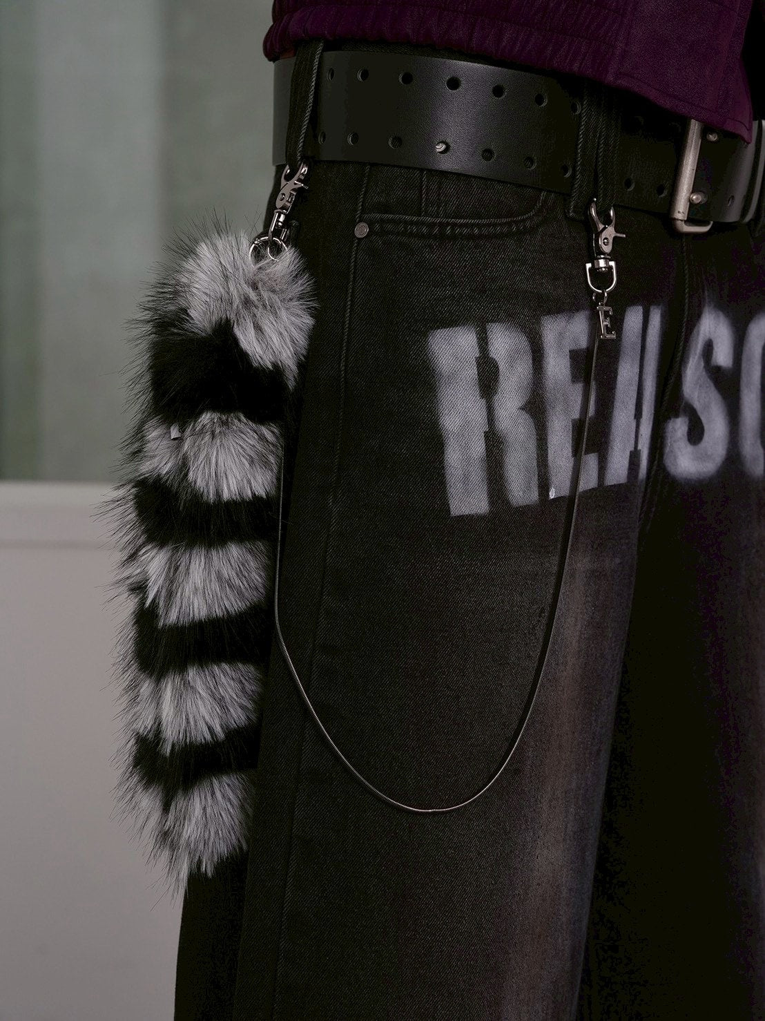 【ESC STUDIO】Fur tail multi chain