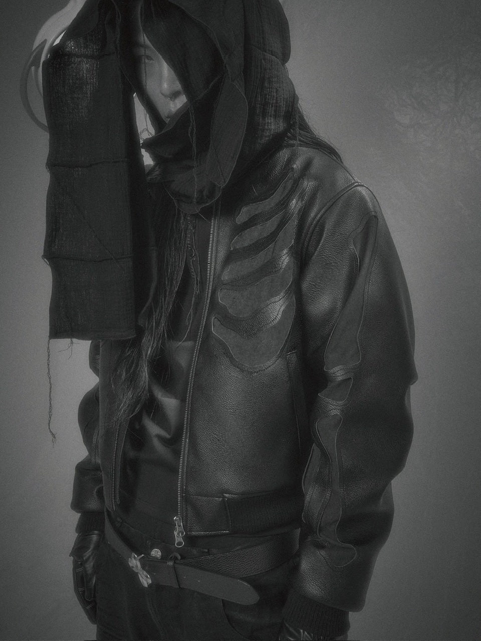 【SURGERY】surgery bone cutting varsity jacket / 【サージェリー】サージェリーボーンカッティングバーシティジャケット