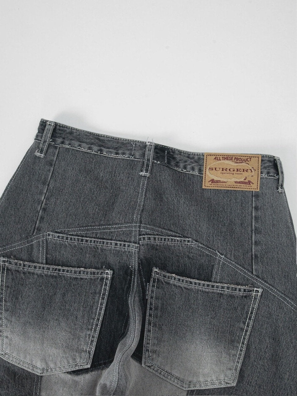 【SURGERY】surgery rebuild denim wide pants / 【サージェリー】サージェリー リビルド デニム ワイド パンツ