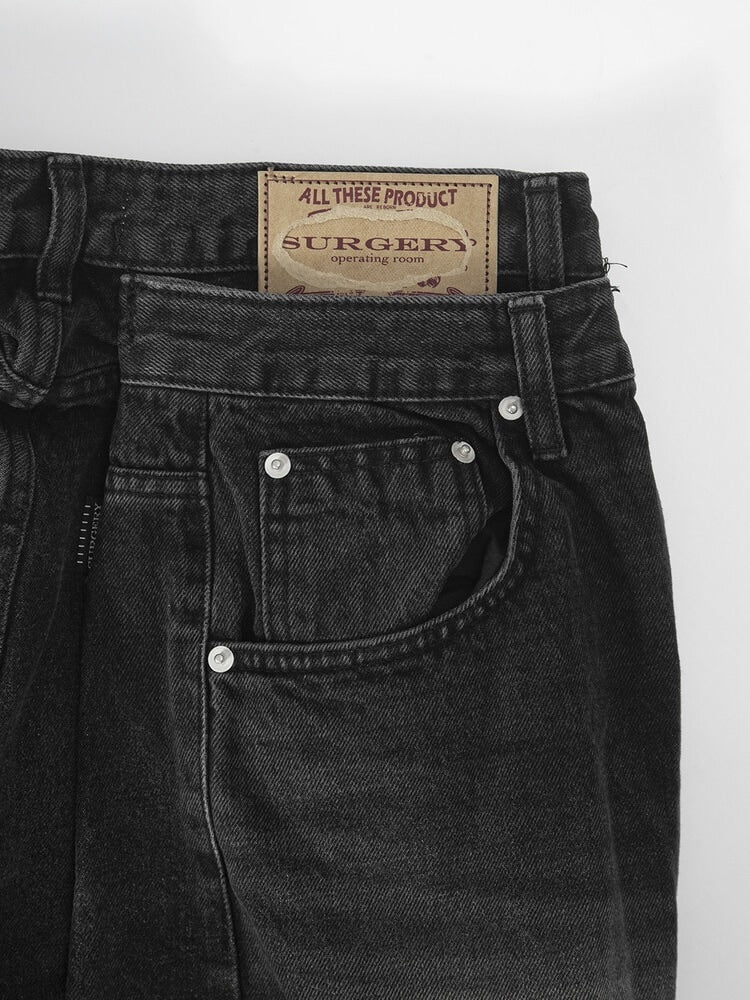 【SURGERY】surgery double folding over wide baggy jeans ver.2 / 【サージェリー】サージェリーダブルフォールディングオーバーワイドバギージーンズ バージョン.2