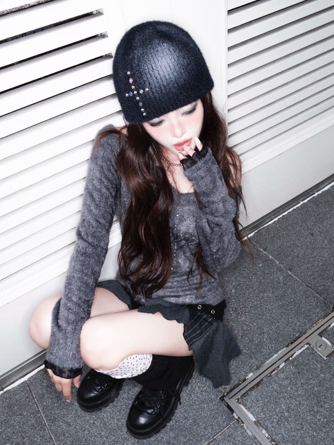 1/2 20:00発売【CHERRYQUIRI】starry leg warmer