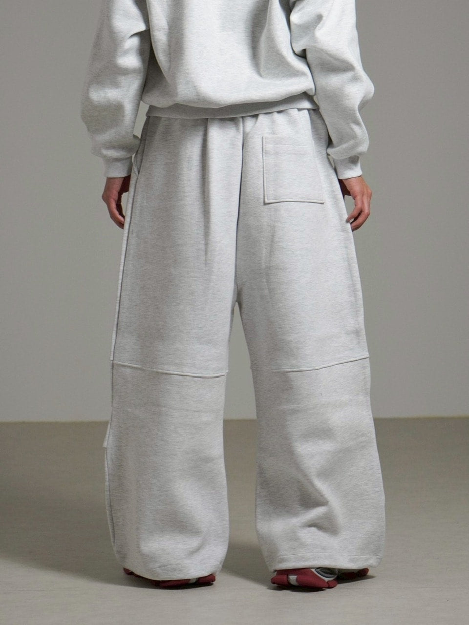 受注制【Chikashitsu +】heavy weight cotton design sweat pants / 【チカシツプラス】ヘビーウェイトコットンデザインスウェットパンツ (3color)