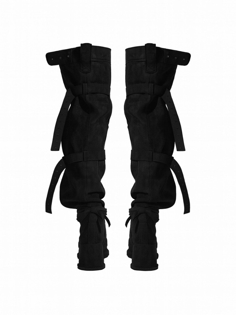 【GATELESS】BELT BUCKLE LOOSE LONG BOOTS / 【ゲートレス】ベルトバックルルーズロングブーツ