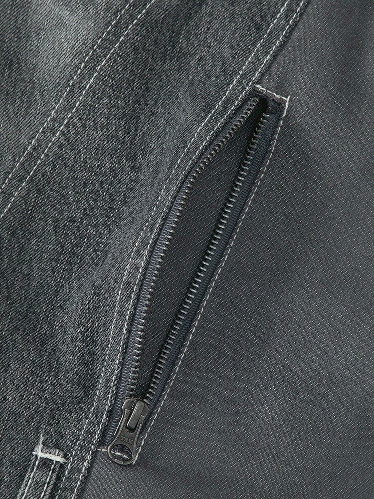 【SURGERY】Surgery fur trimming denim jacket