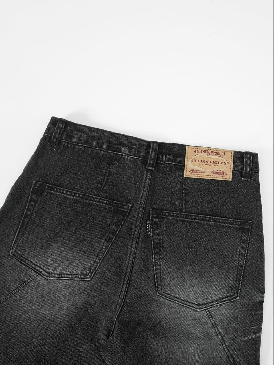 【SURGERY】surgery sutured boot-cut denim pants