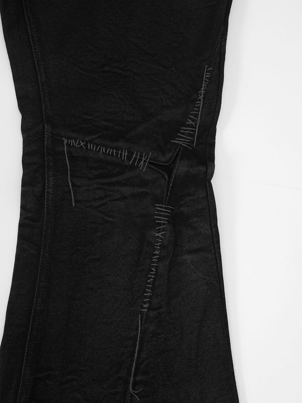 【SURGERY】surgery sutured boot-cut burnished pants