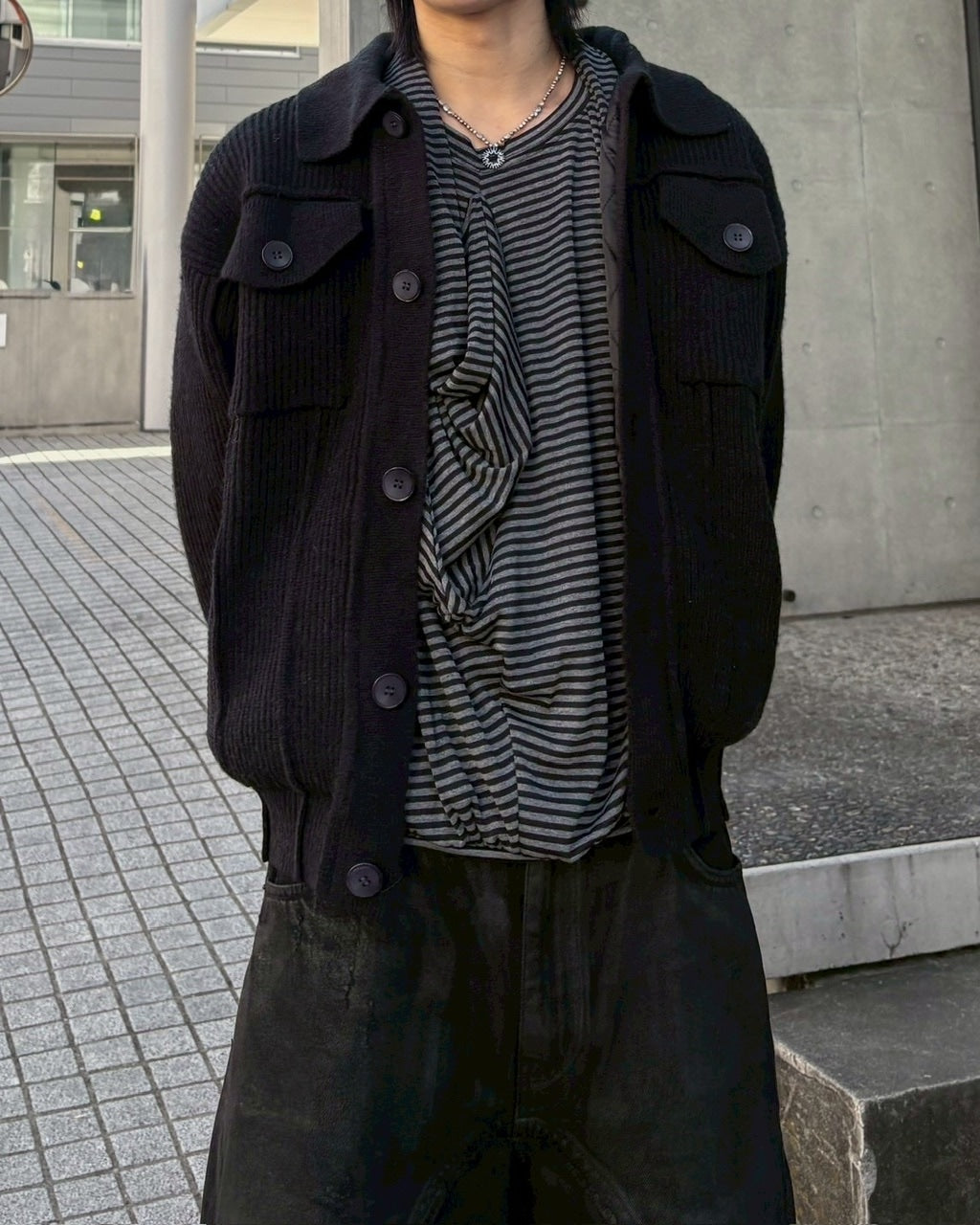 受注制【nmtc +】wool padding knit blouson / 【エヌエムティーシープラス】ウールパディングニットブルゾン (3color)