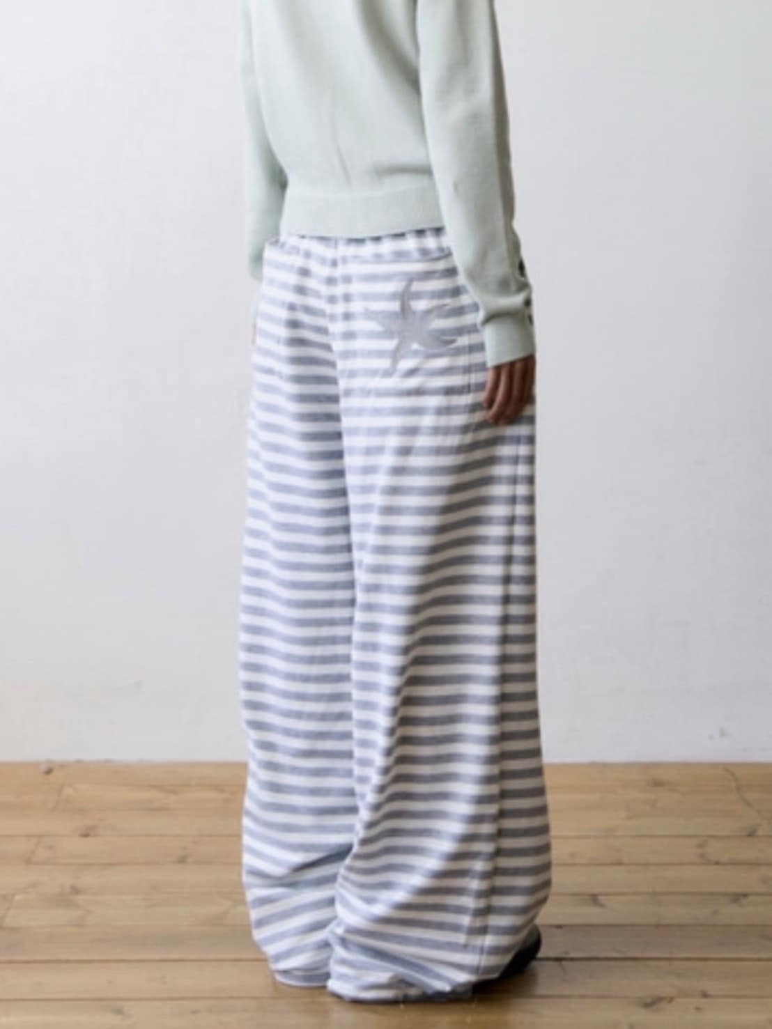 【THECOLDESTMOMENT】TCM stripe sweat pants